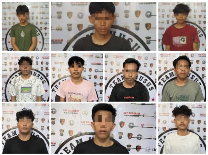 10 Anggota Geng Motor Spartan Ditangkap Buntut Penyerangan di Sekolah PAB