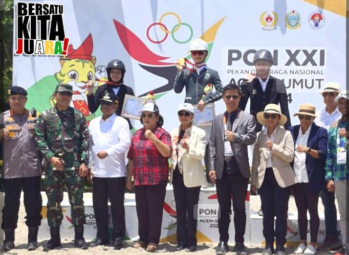 Dinov, Atlet Equestrian Sumut, Berhasil Tingkatkan Jumlah Medali Emas Tim Mereka