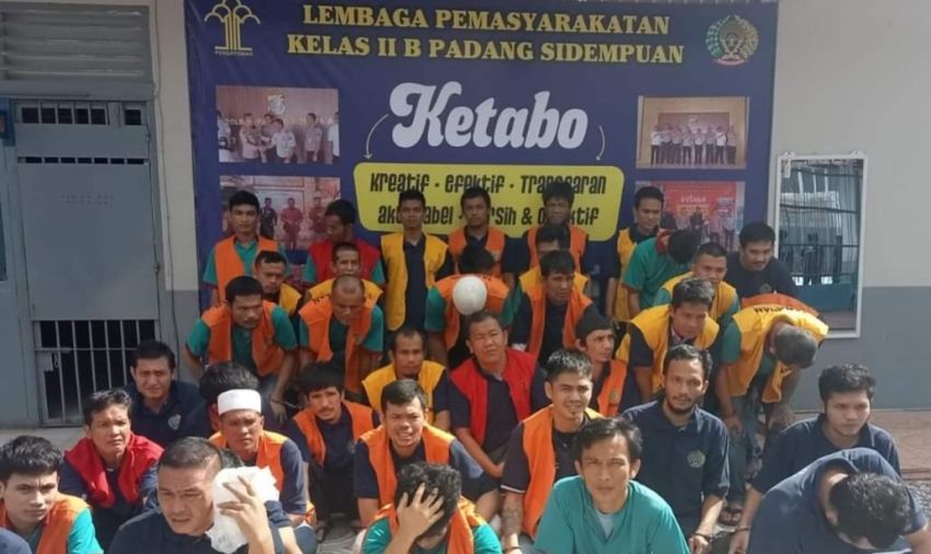 84 WBP Lapas Ikuti Sidang di PN Padangsidimpuan