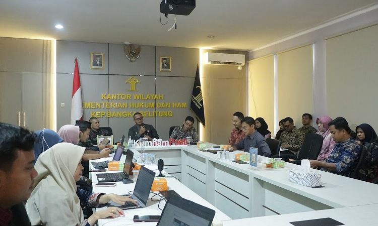 Kanwil Kemenkumham Babel Harmonisasi 2 Ranperkada Kabupaten Bangka Tengah