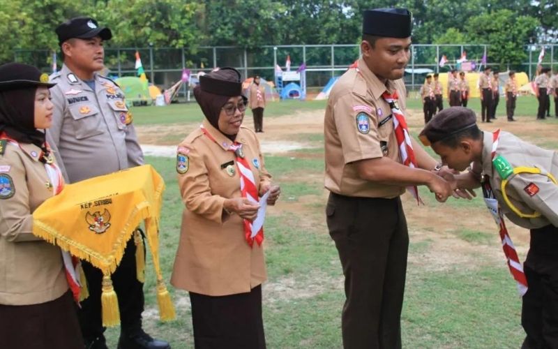 Inilah Yang Terjadi Saat 192 Siswa Bersaing dalam Lomba Regu "Prestasi Penggalan" di Kepulauan Seribu