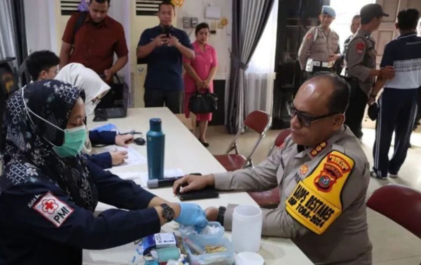 Polrestabes Medan Menggelar Donor Darah, Target Terkumpul 200 Kantong