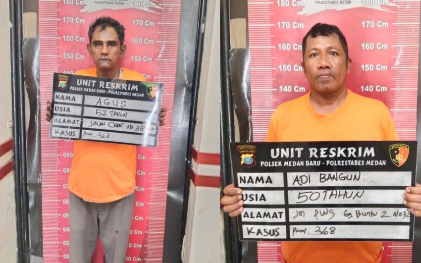 Unit Reskrim Polsek Medan Baru Amankan Dua Pelaku Pemerasan