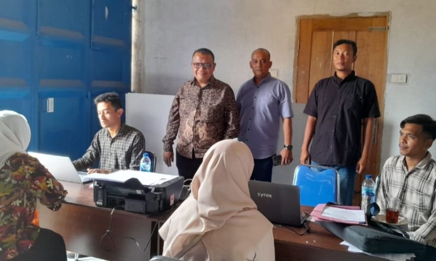 Ketua Bawaslu Sumut didampingi Ketua Bawaslu Tapsel Lakukan Supervisi ke Sejumlah Panwaslucam