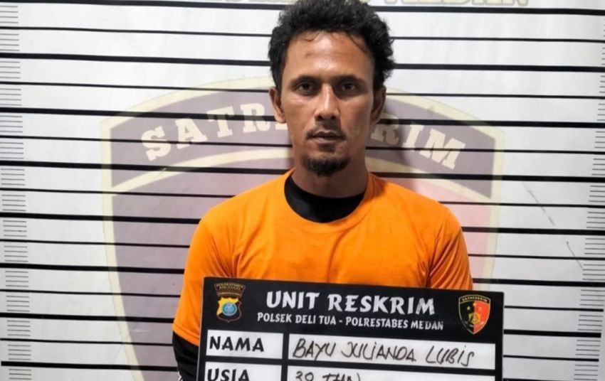 Bawa Kabur Sepeda Motor, Bayu Lubis Langsung Diciduk Polsek Delitua Dirumahnya