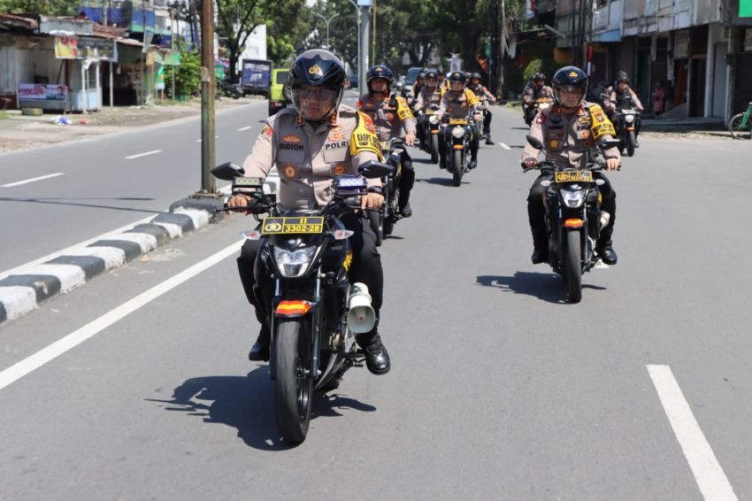 Jelang Pelantikan Presiden Dan Wakil Presiden RI Terpilih, Kapolrestabes Medan Dan PJU Gelar Patroli Sepeda Motor