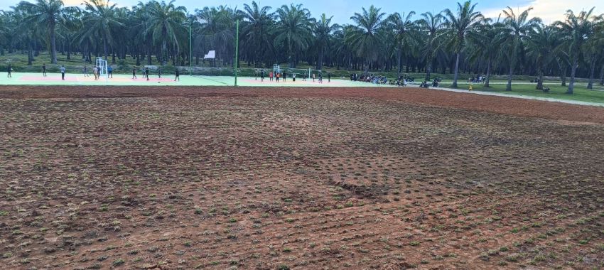 Mantap,! Alun-alun Sergai Tambah Fasilitas lapangan Mini Soccer