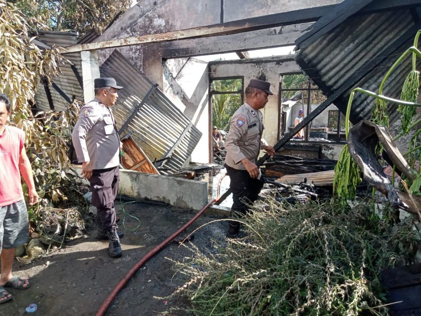 Polsek Payung Masih Mengusut Kebakaran Rumah