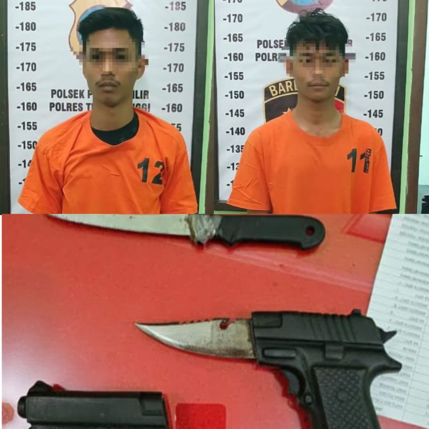 Polres Tebing Tinggi Berhasil Ungkap Curanmor, Dua Residivis Ditangkap Punya Pisau Berbentuk Pistol 