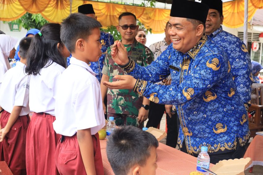 Dukung Visi Misi Asta Cita Presiden Prabowo, Pemkab Labuhanbatu Launching Perdana Uji Coba Program Makan Bergizi