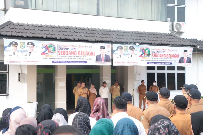 Pasca Libur Tahun Baru 2024, Kehadiran PNS Pemkab Sergai 97 Persen dan Tenaga Kontrak 95 Persen