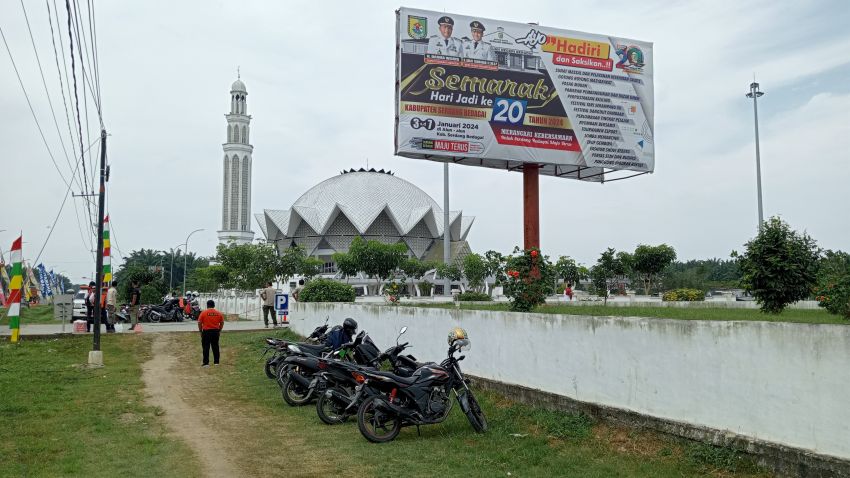 Satu unit Vario Diduga Hilang Digondol Maling di Komplek Masjid Agung Sergai