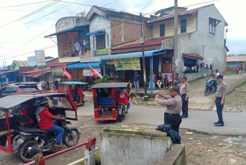 Perdana, Polres Tanah Karo Lakukan Pengamanan Kampanye