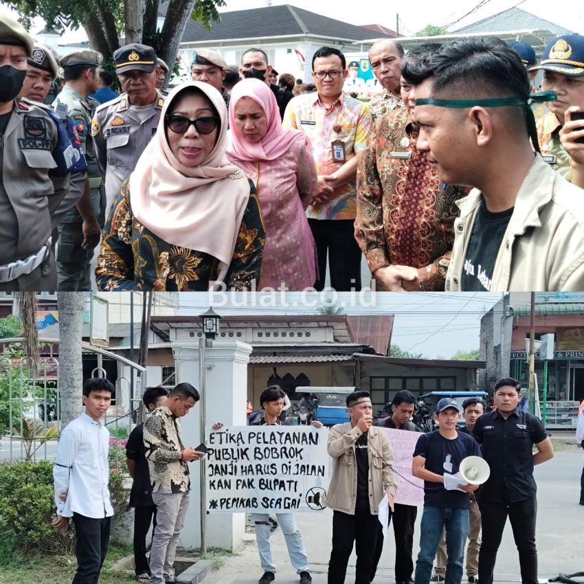 Pj. Sekdakab Rusmiani Purba Terima Tuntutan GPP Sergai