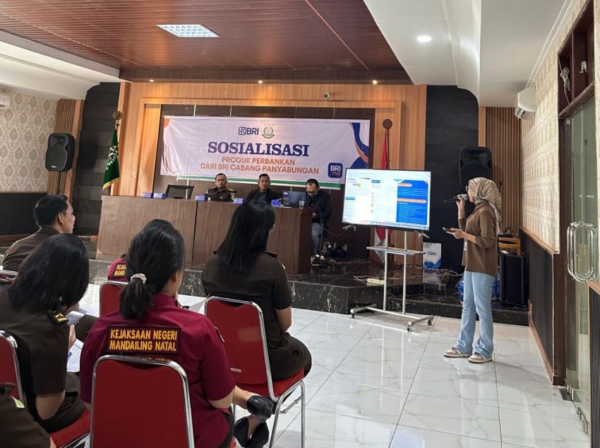 BRI Panyabungan Sosialisasi Produk Perbankan Dilingkungan Kejari Madina