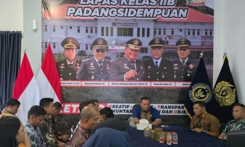 Lapas Padangsidimpuan Ikuti Arahan Dirjen Pemasyarakatan Secara Virtual