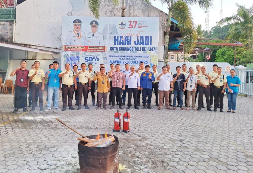 Wujud Implementasi BCM, BRI BO Gunungsitoli Gelar Sosialisasi dan Simulasi Pencegahan dan Penanganan Kebakaran