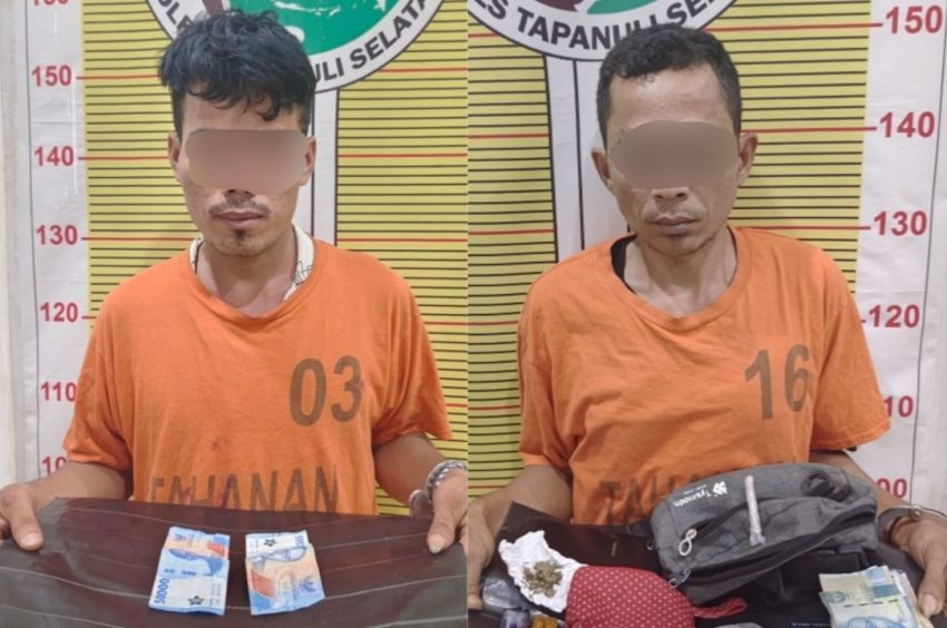 Dua Warga Muara Batang Toru Tapsel Diamankan Polisi Diduga Penyalahgunaan Narkoba