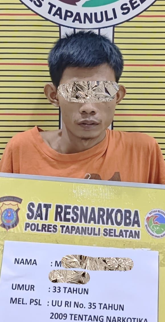 Simpan Diduga Ganja Pria Warga Padang Bolak Paluta Ditangkap Polisi