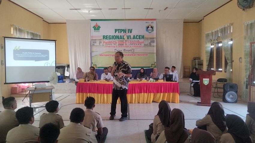 PTPN IV Regional VI Gelar "Palmco Goes to School", Edukasi Sawit Berkelanjutan dan Dukung Dunia Pendidikan